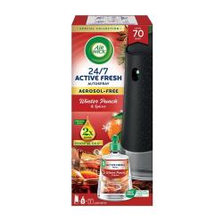 Air Wick Active Fresh difzor + npl 228ml Zimn pun