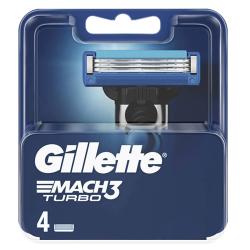 Gillette nhrady Mach3 Turbo 4ks (obal Plastic)