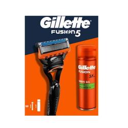 Kazeta: Gillette Fusion5 stroj�ek + Gel 200ml Sensitive