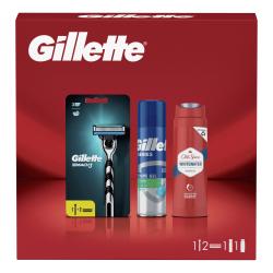 Kazeta: Gillette Mach3 Stojek 2NH + Gel 200ml + OS SG250ML White Water (d sa rozbali)