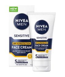 Nivea krm na Tvr MEN 50ml Sensitive SPF 15