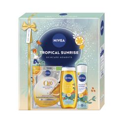 Kazeta: NIVEA W Textil. maska+SG Tropical Sunrise 250ml+AP sprej Tropical Sunrise 150ml