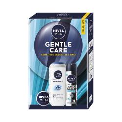 Kazeta: NIVEA M AP Sprej B&W Inv. Fresh 150ml+SG Sensitive 250ml+Krm MEN 30ml