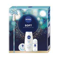 Kazeta: NIVEA W Krm Soft 100ml+SG Creme Soft 250ml+Roll-on Original 50ml